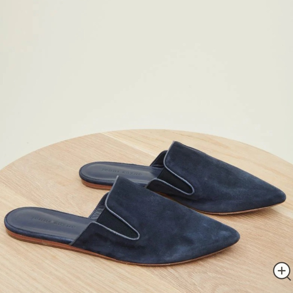 Jenni Kayne Navy Blue Suede Loafers